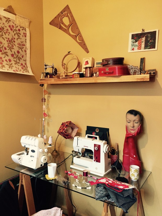 Mon atelier, coté couture